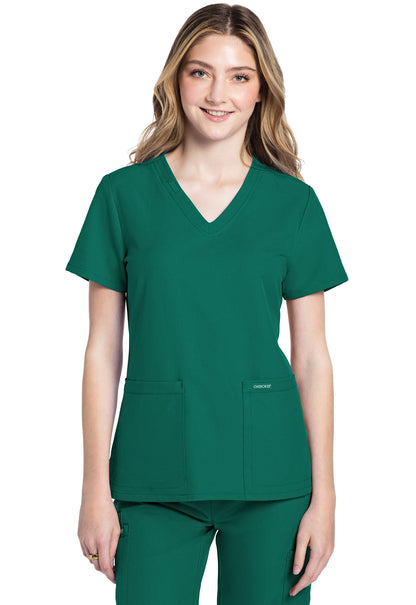 Blusa con escote en V Ultra de Cherokee WW Originals en color azul real