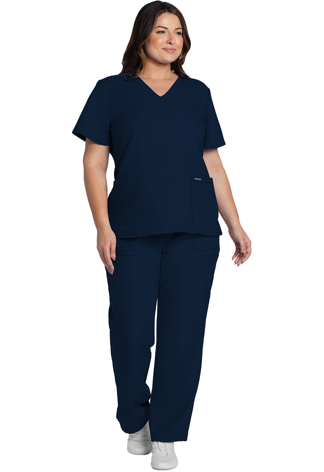 Blusa con escote en V Ultra de Cherokee WW Originals en color azul real