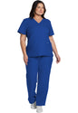 Blusa con escote en V Ultra de Cherokee WW Originals en color azul real