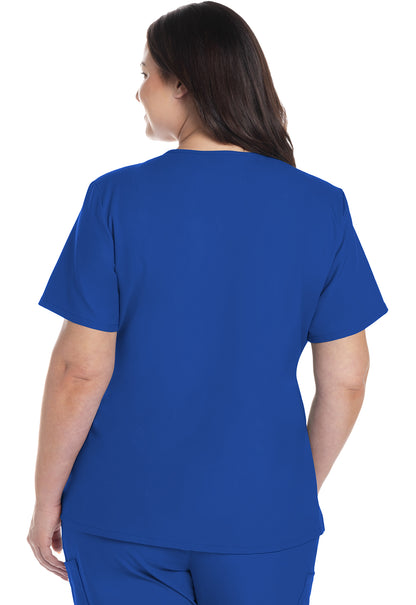 Blusa con escote en V Ultra de Cherokee WW Originals en color azul real
