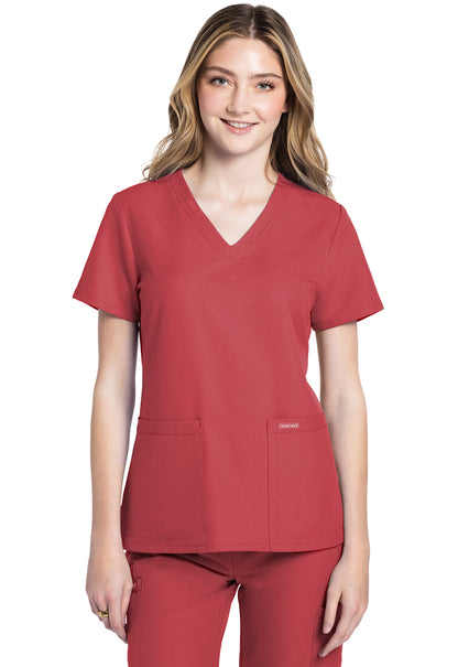 Blusa con escote en V Ultra de Cherokee WW Originals en color azul real