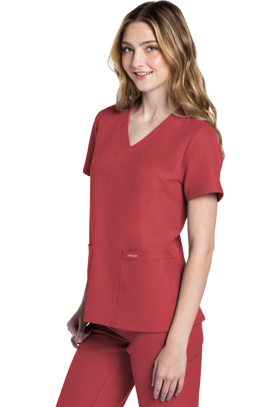 Blusa con escote en V Ultra de Cherokee WW Originals en color azul real