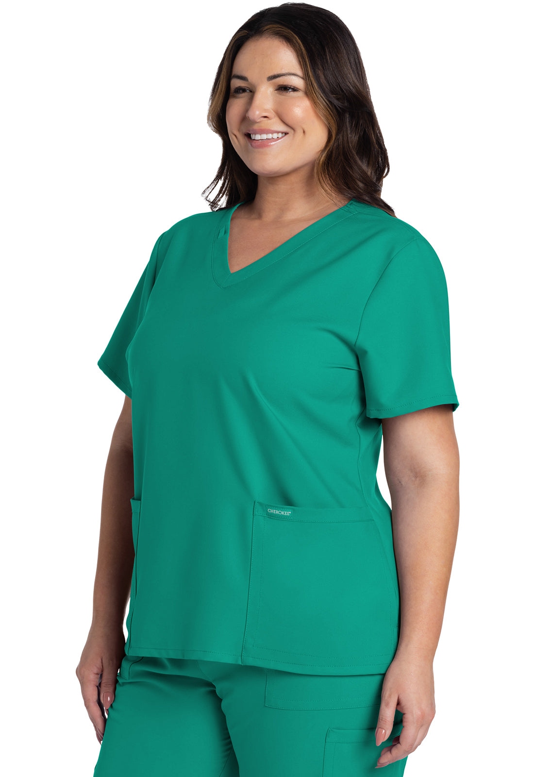 Blusa con escote en V Ultra de Cherokee WW Originals en color azul real