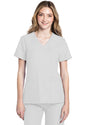 Blusa con cuello en V Ultra de Cherokee WW Originals en color negro