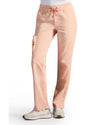 Veronica Drawstring Straight Leg Pant in Peach Cloud HH X DR KWANE