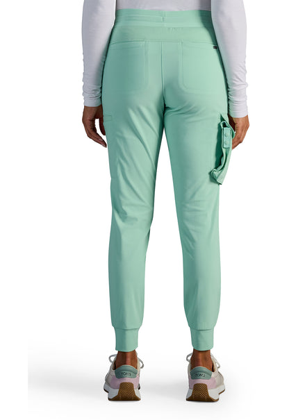 Pantalón deportivo Vanessa de tiro medio en color salvia del desierto HH X DR KWANE
