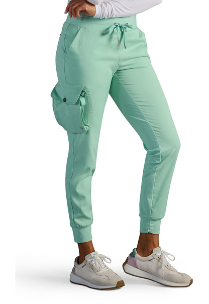 Pantalón deportivo Vanessa de tiro medio en color salvia del desierto HH X DR KWANE