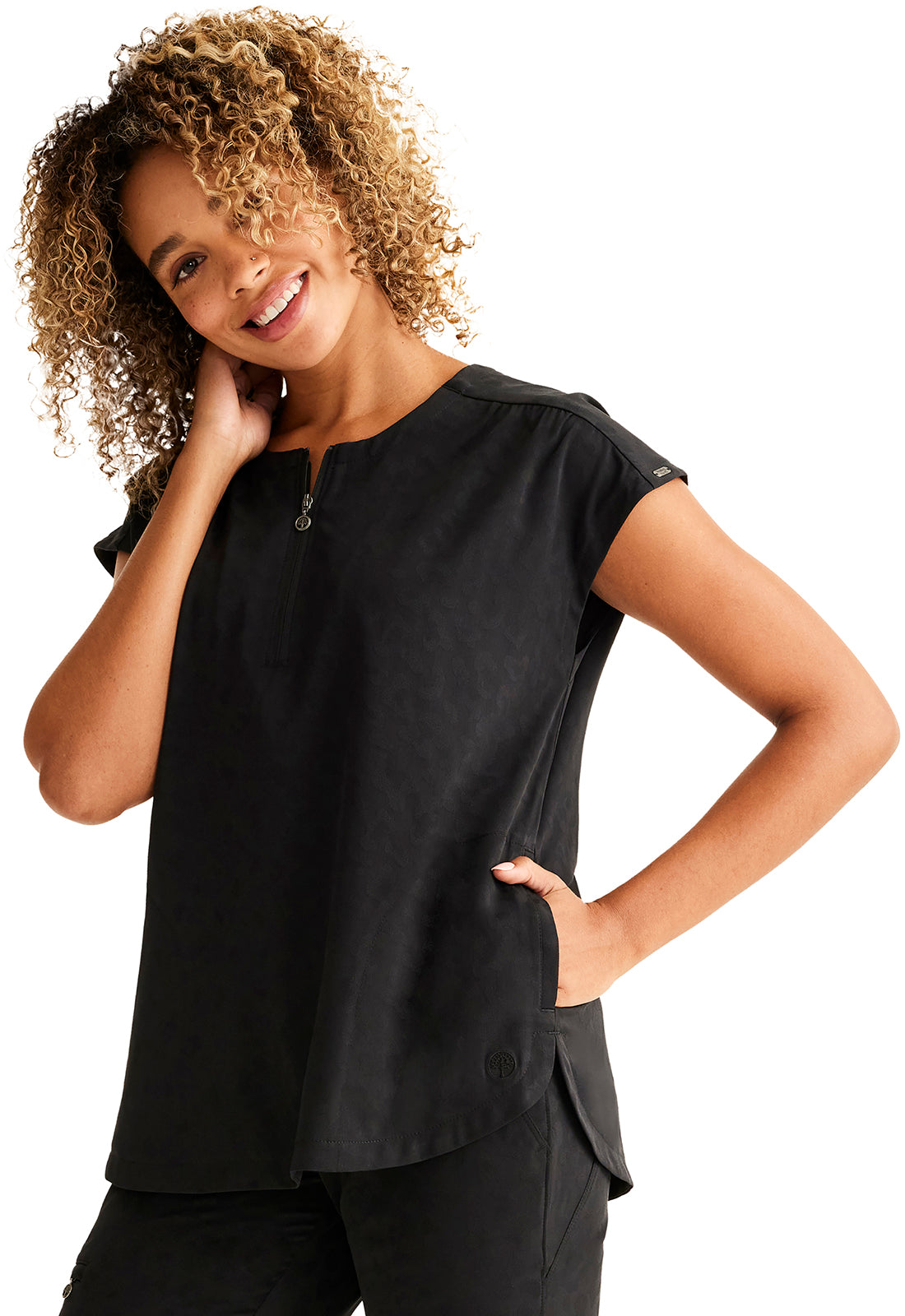 Top Jayden de Healing Hands Purple Label en JACQUARD en negro