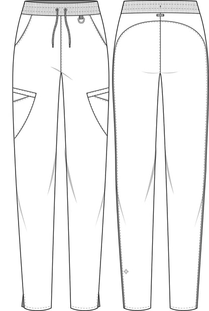 MC AMP Mid Rise Drawstring Tapered Leg Pant