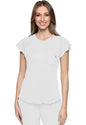 MC Layers Knit Lettuce-Edged Top in Amp Pink