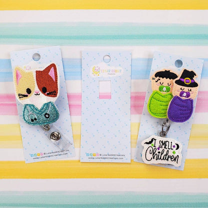 School Nurse Starry Badge Pal: Black / Belt Clip