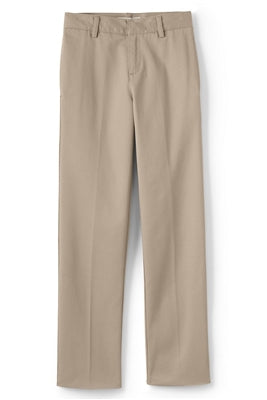 School Uniform Flat Front Pants in Navy Blue & Khaki-Unisex
