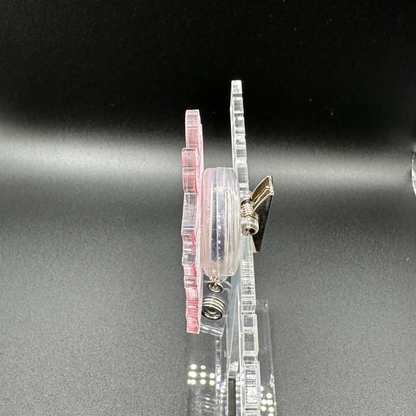 Stack of Books Acrylic Badge Holder