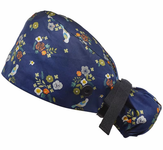 Stylish Button Scrub Caps – Comfort Meets Function